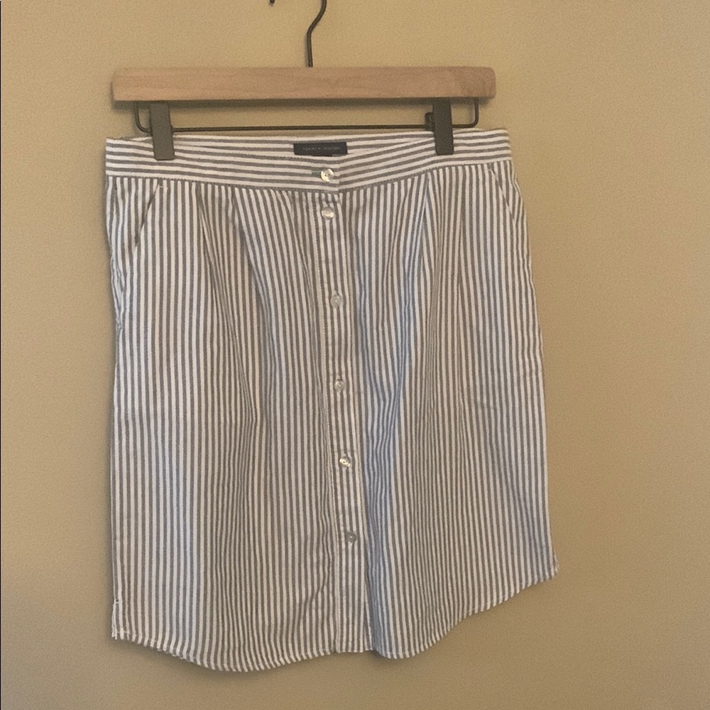 Tommy Hilfiger Blue and White Pencil Skirt